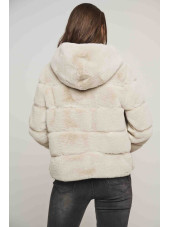 Aza Faux Fur Coat - Birch (Rino & Pelle)